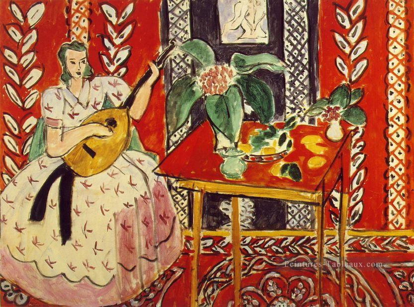 Le luth Le luth février 1943 fauvisme abstrait Henri Matisse Peintures à l'huile